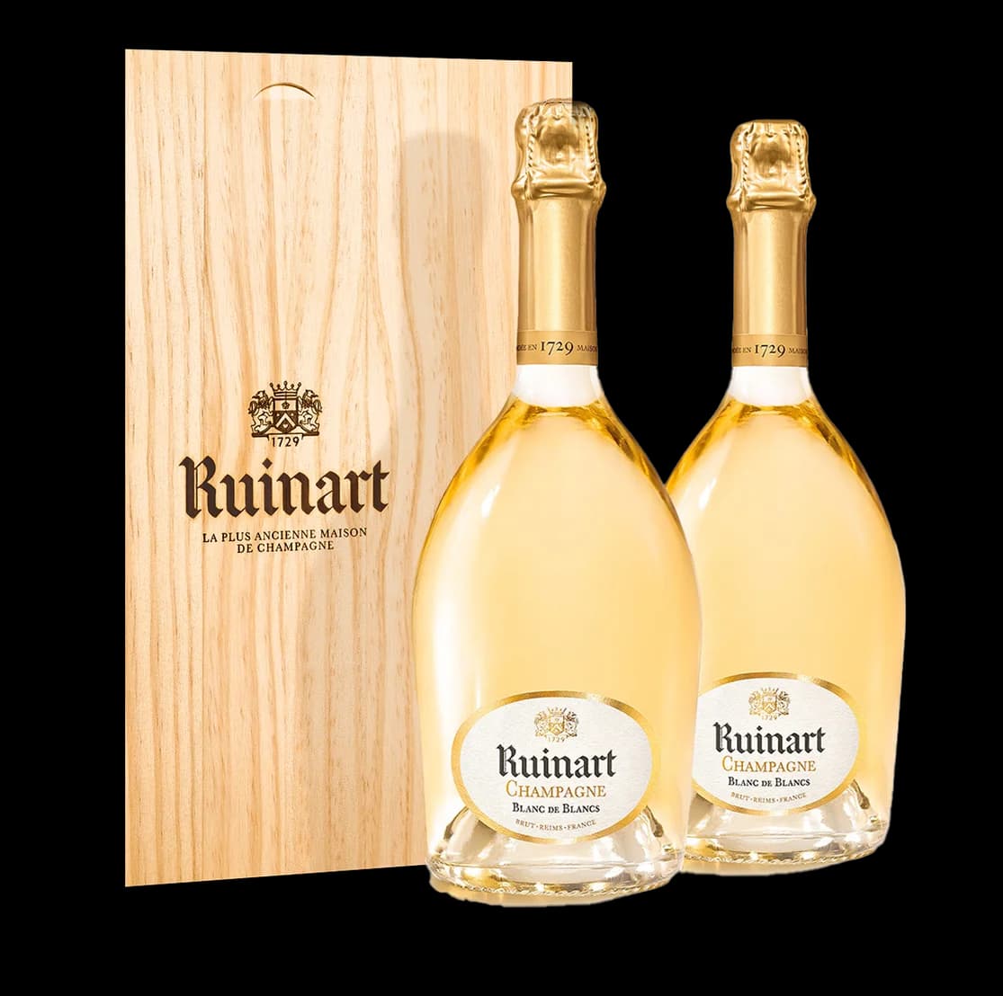 Blanc de Blancs Coffret en bois de 2 bouteilles